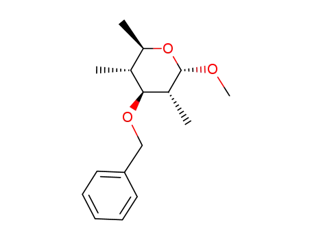 methyl-α-3-O-benzyl-2,4,6-tridesoxy-2,4-di-C-methyl-D-glucopyranoside