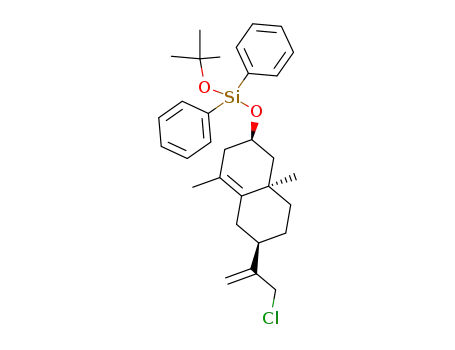 tert-Butoxy-[(2R,6R,8aR)-6-(1-chloromethyl-vinyl)-4,8a-dimethyl-1,2,3,5,6,7,8,8a-octahydro-naphthalen-2-yloxy]-diphenyl-silane
