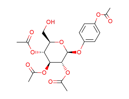 Molecular Structure of 3777-99-9 (O-acetylquinol-2,3,4-tri-O-acetyl-β-D-glucoside)