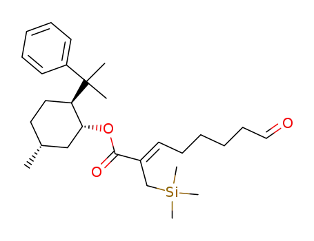 (Z)-8-Oxo-2-trimethylsilanylmethyl-oct-2-enoic acid (1R,2S,5R)-5-methyl-2-(1-methyl-1-phenyl-ethyl)-cyclohexyl ester