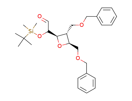 ((2R,3R,4S)-3,4-Bis-benzyloxymethyl-oxetan-2-yl)-(tert-butyl-dimethyl-silanyloxy)-acetaldehyde