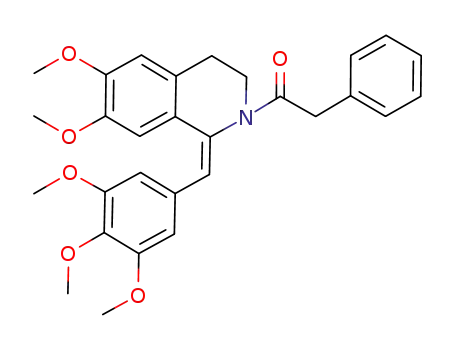 1-{6,7-Dimethoxy-1-[1-(3,4,5-trimethoxy-phenyl)-meth-(E)-ylidene]-3,4-dihydro-1H-isoquinolin-2-yl}-2-phenyl-ethanone