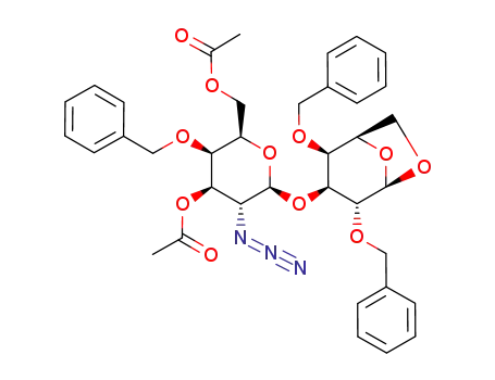 1,6-anhydro-2,4-di-O-benzyl-3-O-(3,6-di-O-acetyl-2-azido-4-O-benzyl-2-desoxy-β-D-galactopyranosyl)-β-D-galactopyranose