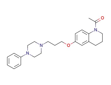 1-<6-(1-Acetyl-1,2,3,4-tetrahydroquinoloxy)>-3-<N<sup>1</sup>-(N<sup>4</sup>-phenylpiperazinyl)>propane