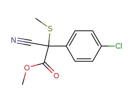 (4-Chloro-phenyl)-cyano-methylsulfanyl-acetic acid methyl ester