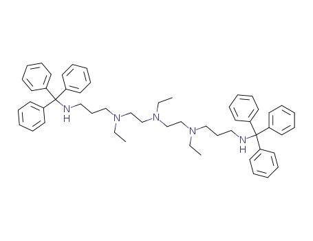 Molecular Structure of 133146-51-7 (N-Ethyl-N-{2-[ethyl-(2-{ethyl-[3-(trityl-amino)-propyl]-amino}-ethyl)-amino]-ethyl}-N'-trityl-propane-1,3-diamine)