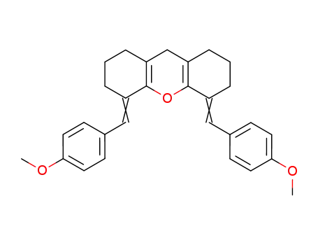 Molecular Structure of 89866-71-7 (1H-Xanthene,
2,3,4,5,6,7,8,9-octahydro-4,5-bis[(4-methoxyphenyl)methylene]-)