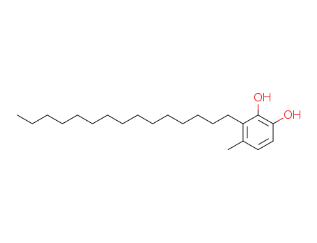 Molecular Structure of 16273-11-3 (4-methyl-3-pentadecylbenzene-1,2-diol)