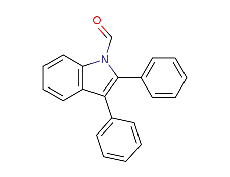 Molecular Structure of 83824-12-8 (1H-Indole-1-carboxaldehyde, 2,3-diphenyl-)