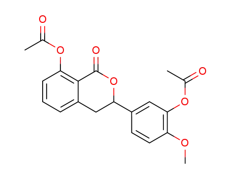 dl-8-acetoxy-3-(3-acetoxy-4-methoxyphenyl)-3,4-dihydroisocoumarin