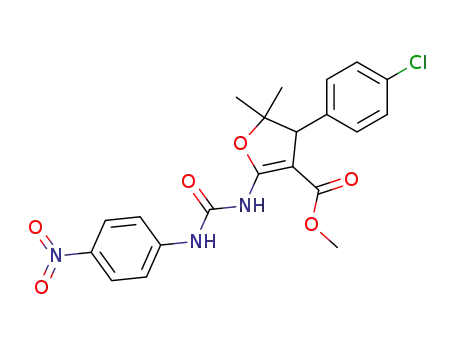 Methyl 4-(4-chlorophenyl)-5,5-dimethyl-2-{[(4-nitrophenyl)carbamoyl]amino}-4,5-dihydrofuran-3-carboxylate