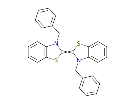 Molecular Structure of 37128-00-0 (3,3'-dibenzyl-3<i>H</i>,3'<i>H</i>-[2,2']bi[benzothiazolylidene])