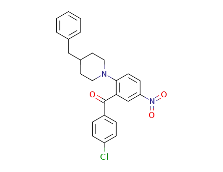 {2-(4-benzyl-1-piperidinyl)-5-nitrophenyl}(4-chlorophenyl)methanone