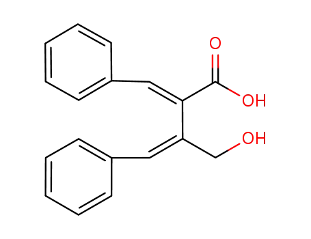 2,3-bis(phenylmethylene)-4-hydroxybutanoic acid