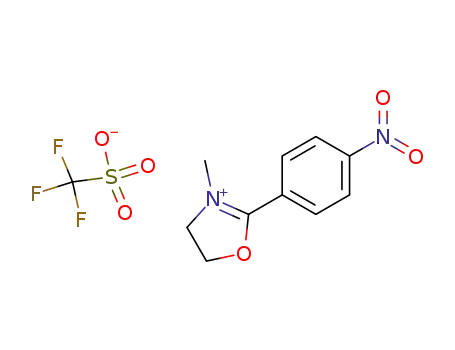 Molecular Structure of 81592-51-0 (Trifluoro-methanesulfonate3-methyl-2-(4-nitro-phenyl)-4,5-dihydro-oxazol-3-ium;)