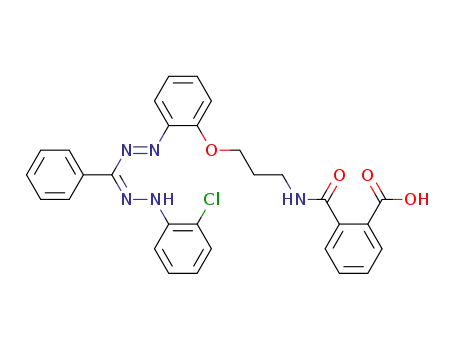 1(5)-<o-<3-(o-Carboxybenzamido)propoxy>phenyl>-3-phenyl-5(1)-(o-chlorophenyl)formazan