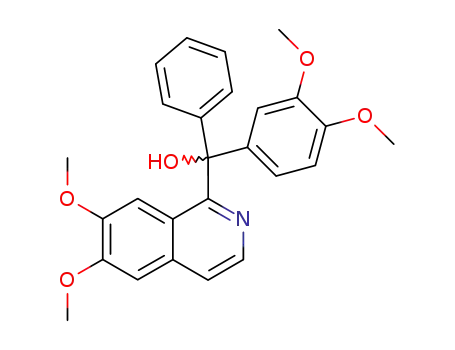 (6,7-dimethoxyisoquinolin-1-yl)-(3,4-dimethoxyphenyl)phenylcarbinol