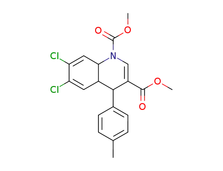 6,7-dichloro-1,3-bis(methoxycarbonyl)-4-(p-methylphenyl)-1,4,4a,8a-tetrahydroquinoline