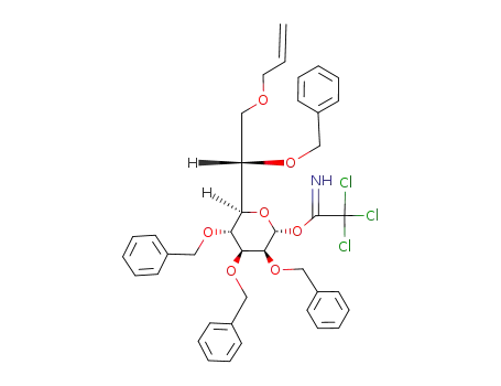 7-O-Allyl-2,3,4,6-tetra-O-benzyl-1-O-trichloroacetimidoyl-L-glycero-α-D-manno-heptopyranose