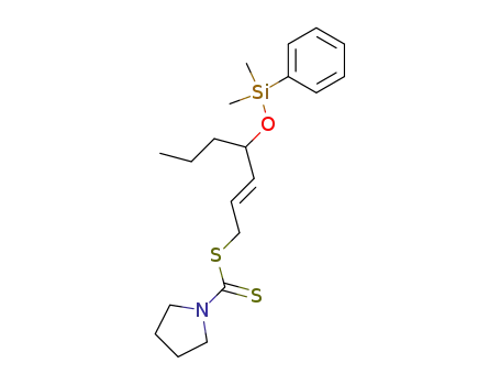 Pyrrolidine-1-carbodithioic acid (E)-4-(dimethyl-phenyl-silanyloxy)-hept-2-enyl ester