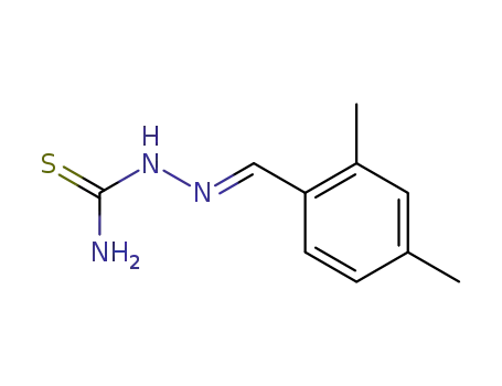 Molecular Structure of 6292-72-4 ((2E)-2-(2,4-dimethylbenzylidene)hydrazinecarbothioamide)