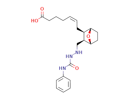 7-(3-((2-((Phenylamino)carbonyl)hydrazino)methyl)-7-oxabicyclo(2.2.1)hept-2-yl)-5-heptenoic acid