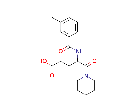 4-(3,4-Dimethyl-benzoylamino)-5-oxo-5-piperidin-1-yl-pentanoic acid