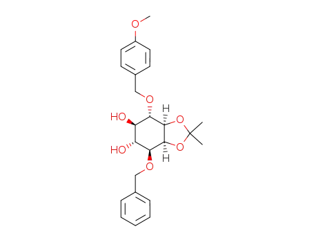 (+/-)-3-O-benzyl-1,2-O-isopropylidene-6-O-p-methoxybenzyl-myo-inositol
