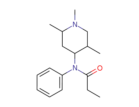 Molecular Structure of 42045-99-8 (N-phenyl-N-(1,2,5-trimethylpiperidin-4-yl)propanamide)