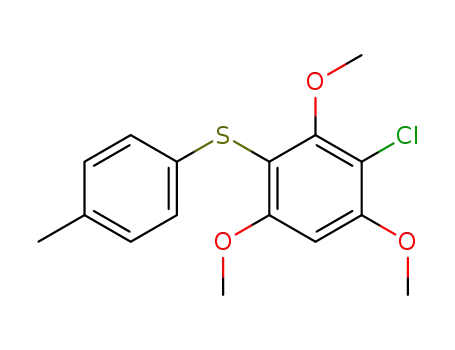 Benzene, 2-chloro-1,3,5-trimethoxy-4-[(4-methylphenyl)thio]-