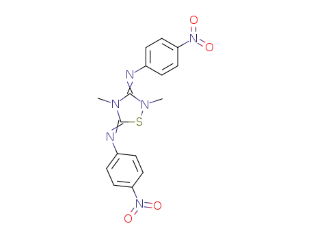 3,5-bis(p-nitrophenylimino)-2,4-dimethyl-1,2,4-thiadiazolidine