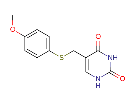 2,4(1H,3H)-Pyrimidinedione, 5-[[(4-methoxyphenyl)thio]methyl]-