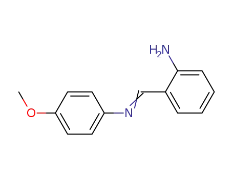 Molecular Structure of 69339-13-5 (Benzenamine, N-[(2-aminophenyl)methylene]-4-methoxy-)