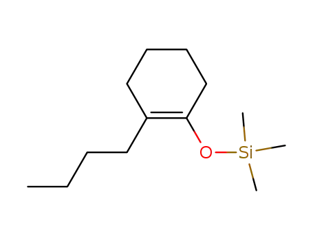 Molecular Structure of 89683-96-5 (Silane, [(2-butyl-1-cyclohexen-1-yl)oxy]trimethyl-)