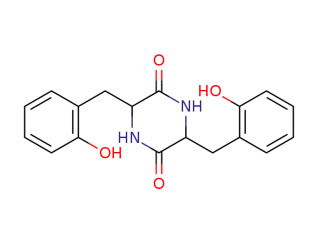 3,6-bis-(2-hydroxybenzyl)piperazine-2,5-dione
