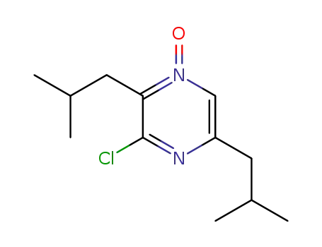Pyrazine, 3-chloro-2,5-bis(2-methylpropyl)-, 1-oxide