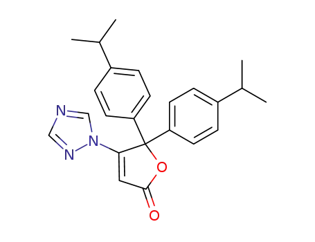 4,4-Bis-(4-isopropylphenyl)-3-(1H-1,2,4-triazol-1-yl)-2-buten-4-olid
