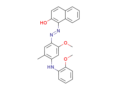2-Naphthalenol,
1-[[2-methoxy-4-[(2-methoxyphenyl)amino]-5-methylphenyl]azo]-