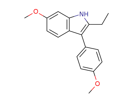 1H-Indole, 2-ethyl-6-methoxy-3-(4-methoxyphenyl)-