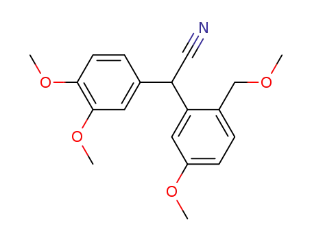 α-(3',4'-dimethoxyphenyl)-5-methoxy-2-(methoxymethyl)phenylacetonitril