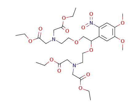 6,9-Dioxa-3,12-diazatetradecanedioic acid,
7-(4,5-dimethoxy-2-nitrophenyl)-3,12-bis(2-ethoxy-2-oxoethyl)-, diethyl
ester
