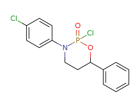 2H-1,3,2-Oxazaphosphorine,
2-chloro-3-(4-chlorophenyl)tetrahydro-6-phenyl-, 2-oxide
