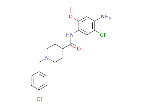 n-(4-amino-5-chloro-2-methoxyphenyl)-1-<(4-chlorophenyl)methyl>-4-piperidinecarboxamide