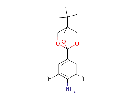 1-(4-amino-3,5-ditritiophenyl)-4-(t-butyl)-2,6,7-trioxabicyclo<2.2.2>octane