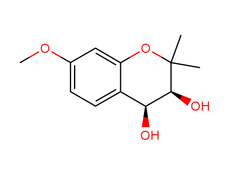 2H-1-Benzopyran-3,4-diol,3,4-dihydro-7-methoxy-2,2-dimethyl-, (3S,4S)-