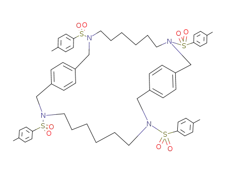 3,10,17,24-Tetrakis-(toluene-4-sulfonyl)-3,10,17,24-tetraaza-tricyclo[24.2.2.2<sup>12,15</sup>]dotriaconta-1<sup>(29)</sup>,12<sup>(32)</sup>,13,15<sup>(31)</sup>,26<sup>(30)</sup>,27-hexaene