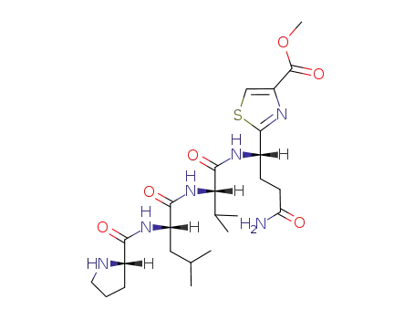 L-Valinamide,
L-prolyl-L-leucyl-N-[4-amino-1-[4-(methoxycarbonyl)-2-thiazolyl]-4-oxobut
yl]-, (S)-
