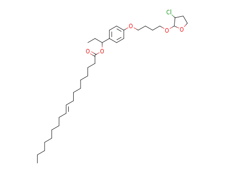 (E)-Octadec-9-enoic acid 1-{4-[4-(3-chloro-tetrahydro-furan-2-yloxy)-butoxy]-phenyl}-propyl ester
