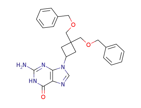 9-<3,3-bis(benzyloxymethyl)cyclobut-1-yl>guanine