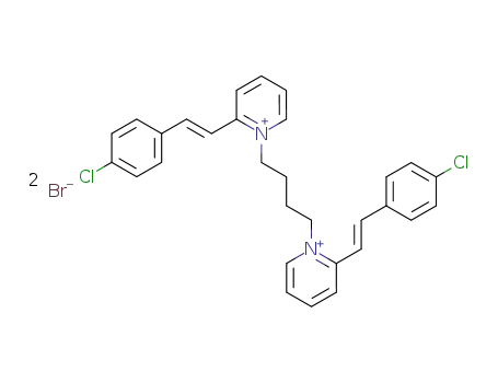 Pyridinium, 1,1'-(1,4-butanediyl)bis[2-[2-(4-chlorophenyl)ethenyl]-,
dibromide
